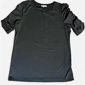 💙 Black Ribbed Women's Top